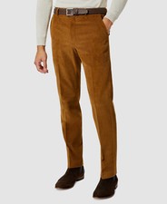 Michael Kors Men's Brown Modern-Fit Corduroy Pants Size 38W 29L