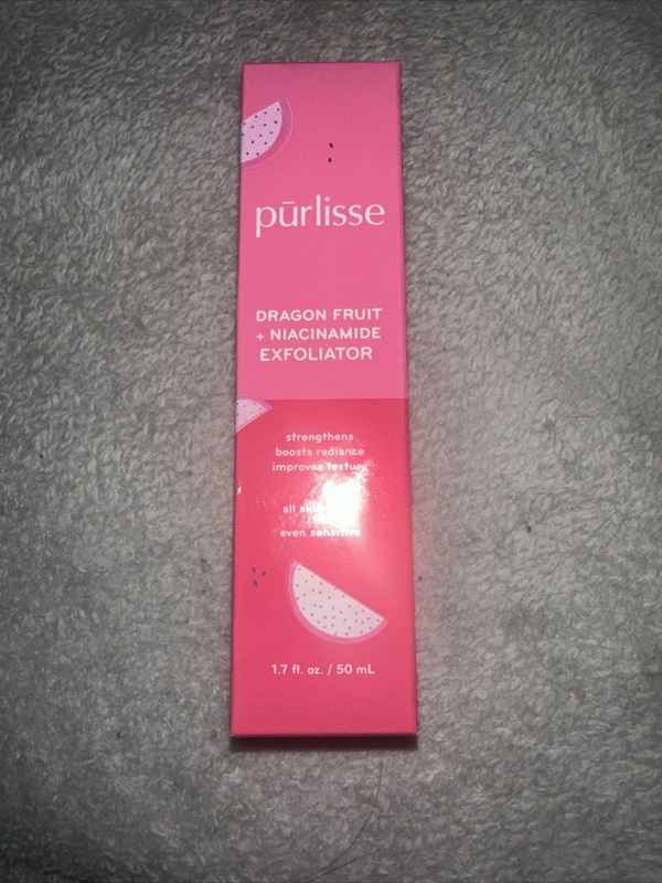 Purlisse Dragon Fruit + Niacinamide Exfoliator 1.7 fl oz / 50mL NEW IN BOX