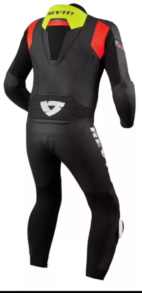 Real Cowhide Leather Motorcycle Biker Suit Motorbike Racing Protective Suit - Image 2 of 4