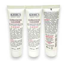 Kiehl's Ultra Facial Cleanser 1fl.oz/30ml Lot Of 3, As Seen In Pics