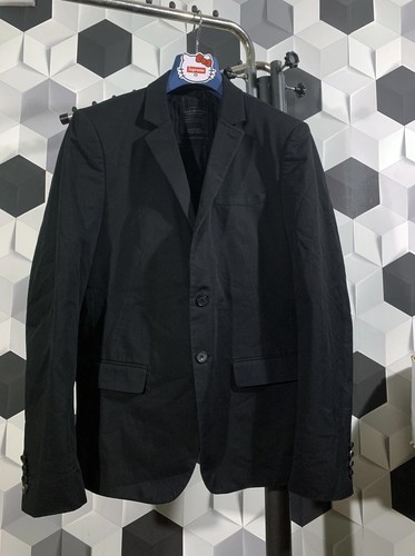 All Saints Blazer De Paño Negro Italiano Para Hombre Talla 42 | eBay