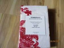 pemberley valance Garnet Rose Toile 84 x 16, new