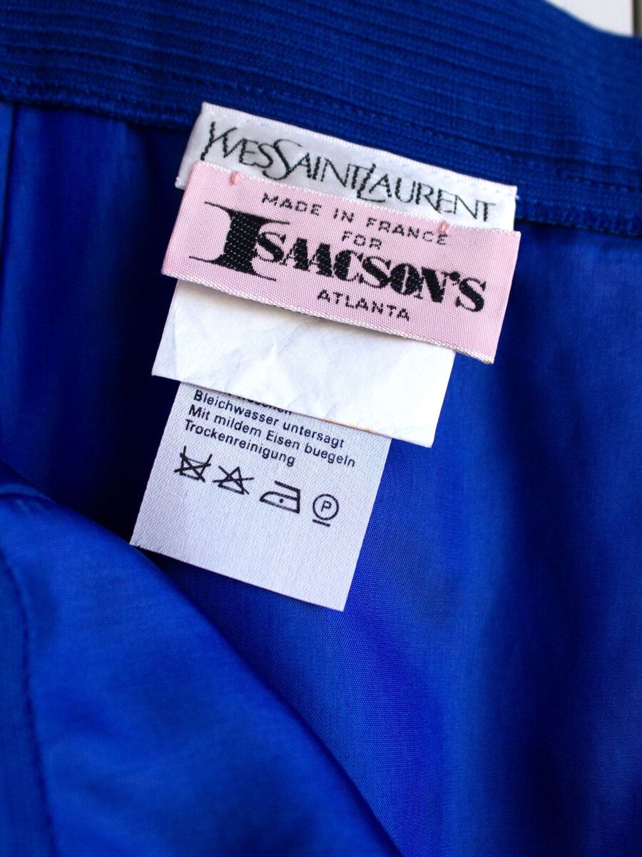 Yves Saint Laurent Encore Vintage S/S1995 Royal Blue Gold Yves Saint Laurent Encore Vintage S/S1995 Royal Blue Gold