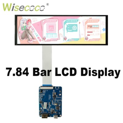 7.84'' 1280x400 Bar LCD Display Screen Raspberry Pi DIY KIT W/HDMI Driver Board
