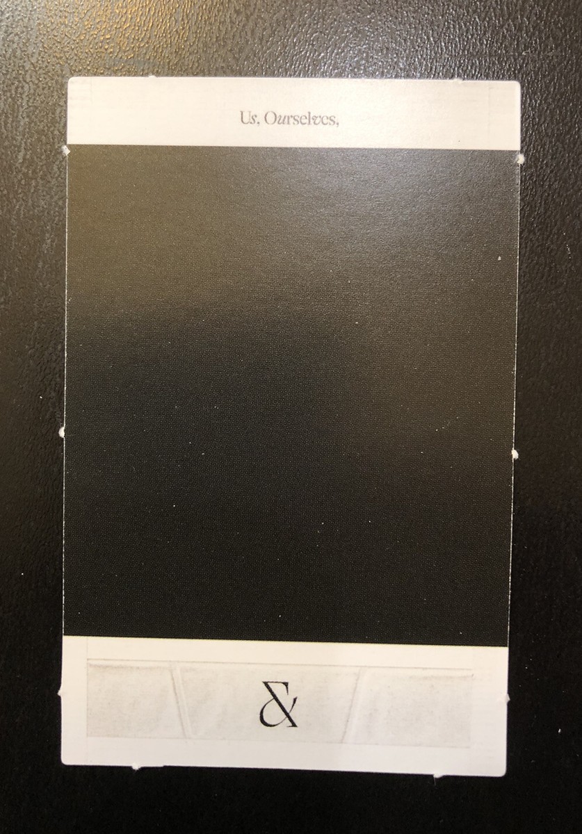 BTS JUNGKOOK US, OURSELVES, BTS 'WE' PHOTO-FOLIO POLAROID (US SHIP