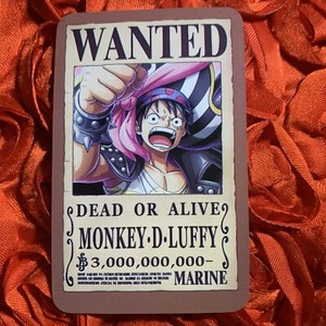 Luffy Wanted Card | eBay