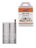 Projahn MULTI-STAR Mehrzweckbohrer-Set 3Tlg Ø 5-8 Mm 1/4 6-Kant 57004 Stein Holz