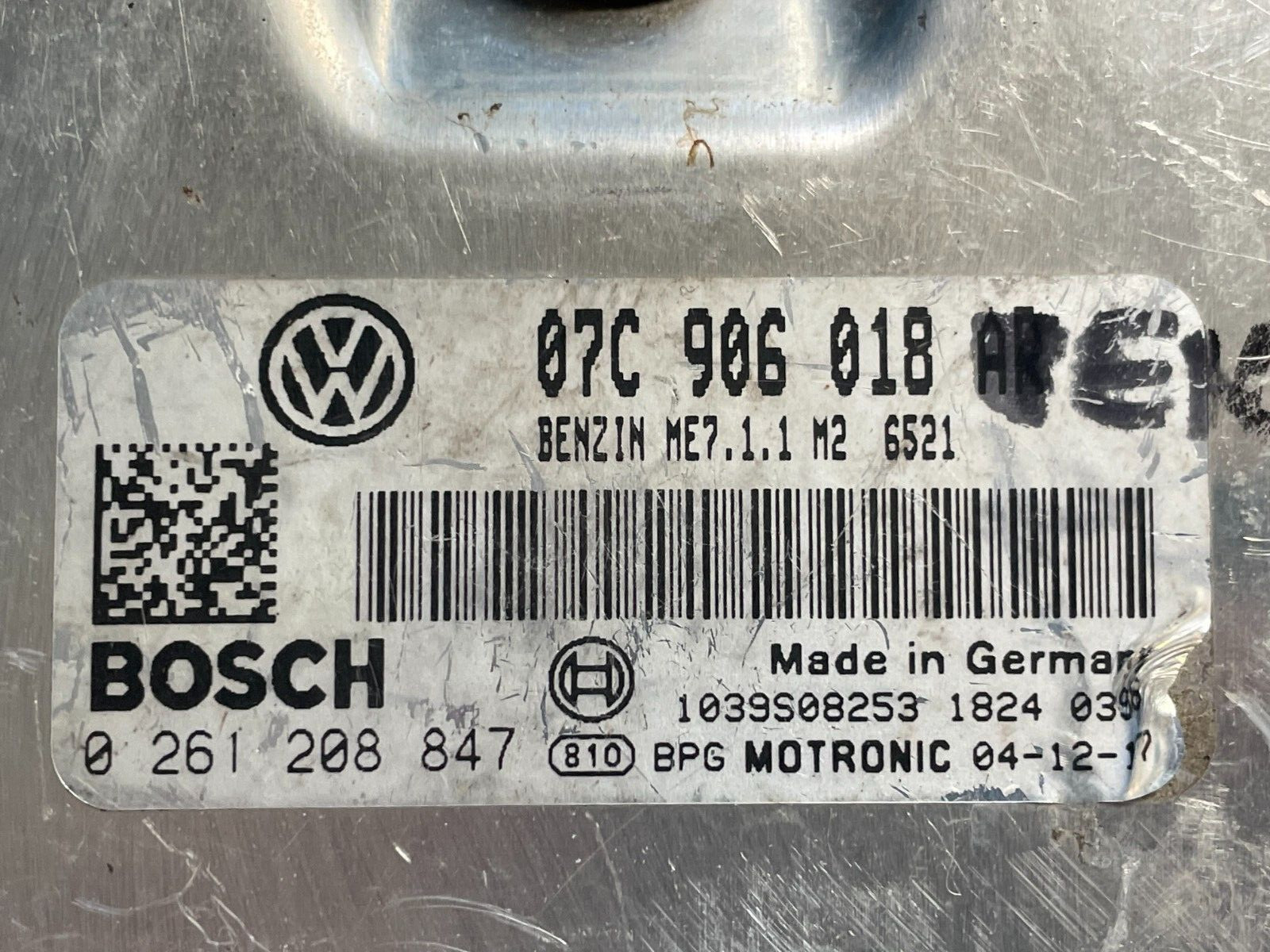 2003 - 2010 BENTLEY ENGINE COMPUTER CONTROL MODULE ECU OEM 07C906018 AR