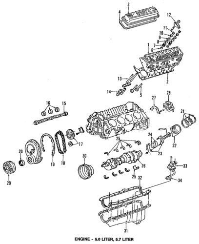 Vástagos de empuje del motor para Chevrolet Blazer/Silverado 1500/GMC/Pontiac 1996-2005