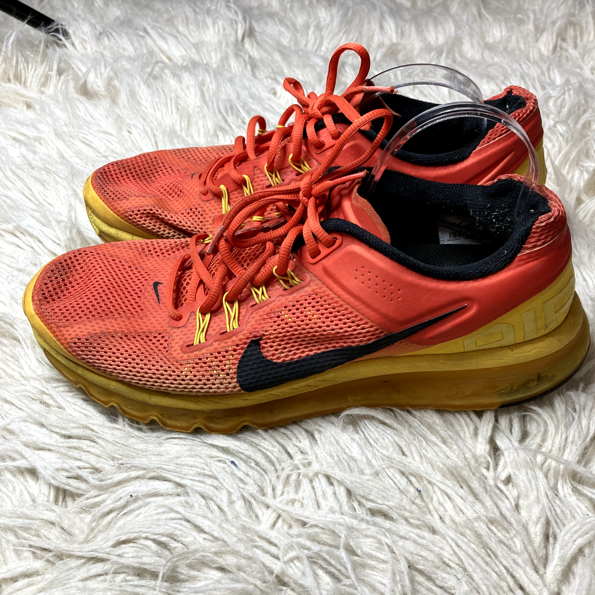 NIKE AIR MAX 2013 Plus Sz14 Sunset Orange Yellow Black 3M  display picture 3