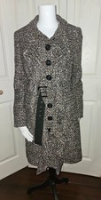 Etcetera Women's Elegant Size 4 Pockets Side Coat Winter Wool Blend