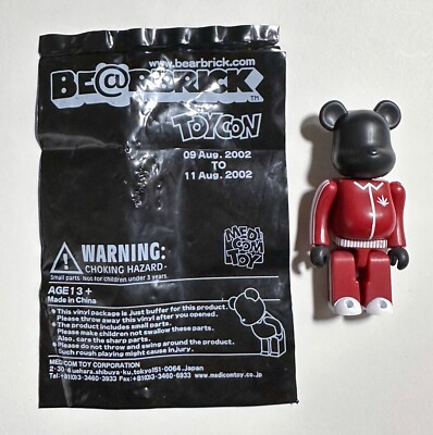 Bearbrick 100 Toy Con 2002 Prodip Lazy Mutha Fuka Red Medicom Be BE@RBRICK TOYCON 2002 Aug シリーズ2 ベアブリック