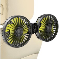 Dual Head Usb Car Fan For Rear Seat Adjustable Speed Cool Air Circulation Dual Head Usb Car Fan For Rear Seat Adjustable Speed Cool Air Circulation