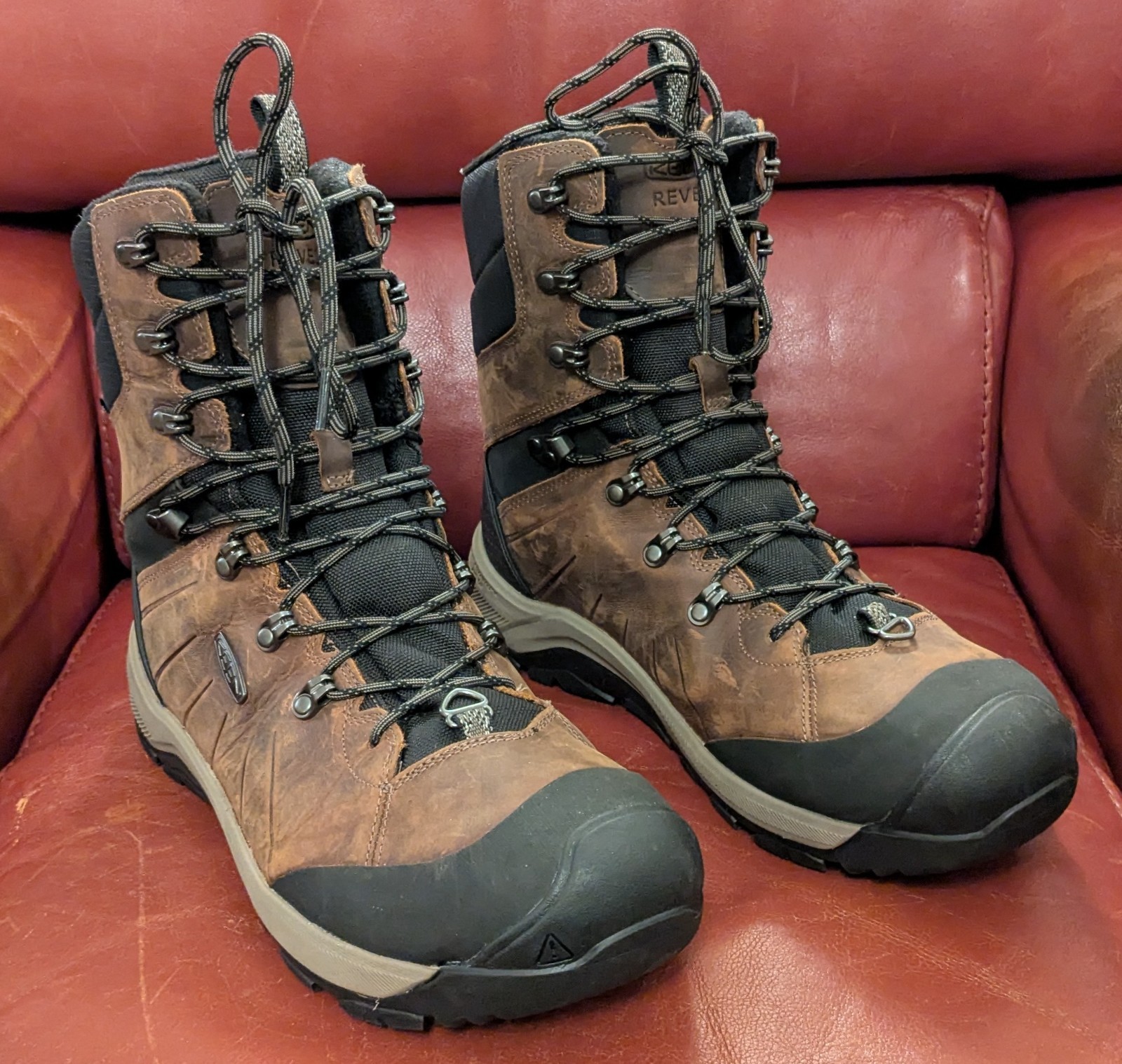 Stivali da neve Keen Revel 4 alti polari isolati impermeabili da uomo 12 US