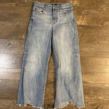 Seven 7 For All Mankind Women  s Jeans 27 Distressed Hem Logo 25  Inseam