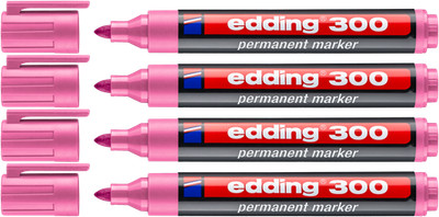 4x edding 300 Permanentmarker rosa