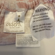 Aden and Anais Cotton Muslim Crib Sheet And Two Swaddling Blankets