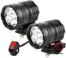 Motorcycle Driving Lights 12-60V 40W 3600LM LED Fog Lights for ATV UTV Black 2