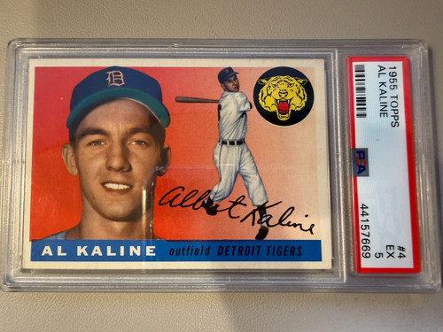 1955 Topps #4 Al Kaline Detroit Tigers PSA 5 EX Vintage HOF Baseball Card