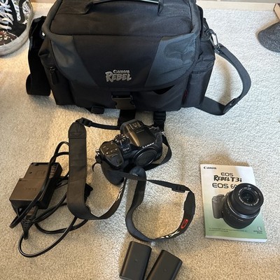 Canon Rebel T3i + 14-42mm lens + Battery/Charger + Shoulder Strap