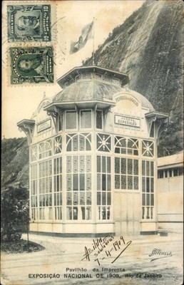 Ak Rio de Janeiro Brasilien, Pavilhão da Imprensa, Exposição... - 4931927
