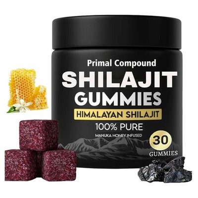 Primal Compound Shilajit Gummies for Men,with Himalayan Shilajit, Manuka Honey,