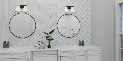 Quoizel STS8615 Stetson 2 Light 15"W Vanity Light - Black - Picture 7 of 7