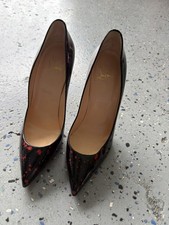 Christian Louboutin Pigalle Follies 100 Patent Pollock Pumps 39