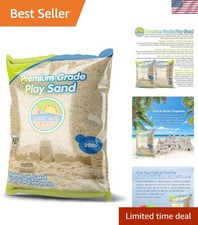 Sand for Sandbox, Table, Therapy, and Outdoor Use, 20 lb. Bag, Natural, Non-T...