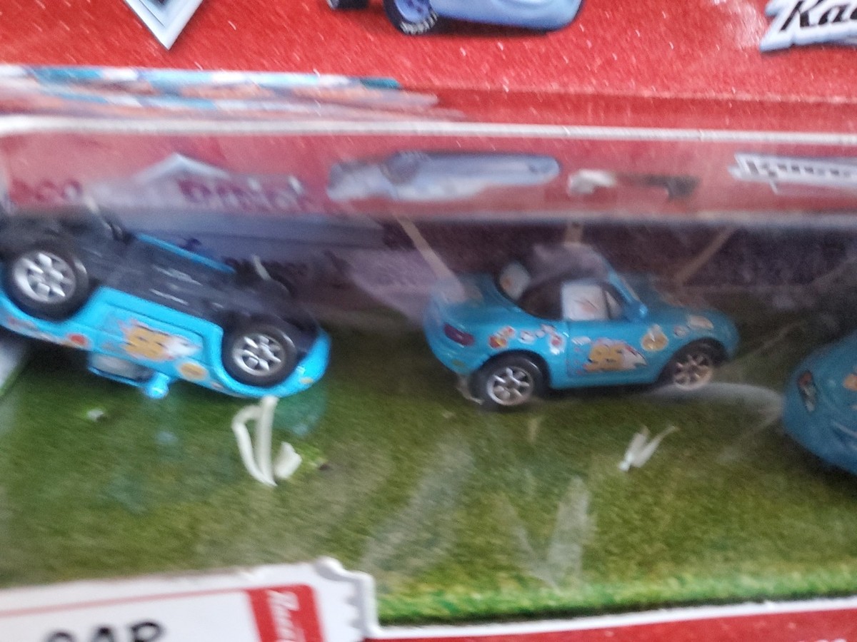 d*2様 Cars Race-O-Rama Team Dinocoセット Disney Pixar Cars Race O Rama dinaco blue lightning McQueen & Tex