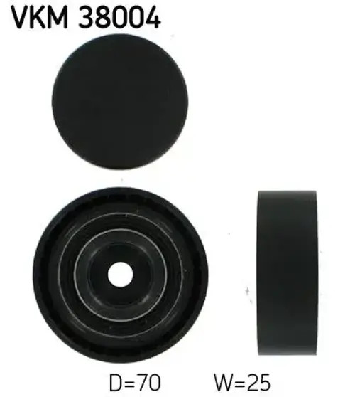 V-Ribbed Belt Deflection/Guide Pulley SKF VKM 38004 Fits BMW Skoda 3 Series 5 - Image 10