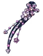 Curvy Duckbill Rhinestones Hairclip