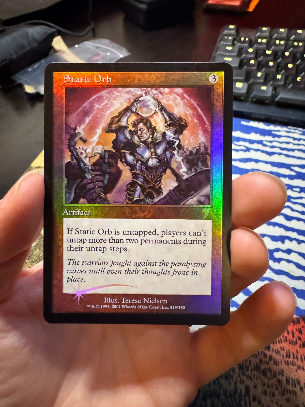 MTG NM Static Orb 7th Edition Foil Magic the Gathering Near Mint