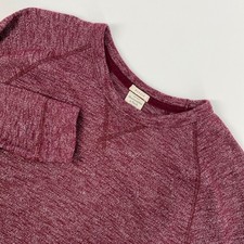 Abercrombie Fitch Sweatshirt Mens Extra Large Burgundy Marl Muscle Raglan Sporty