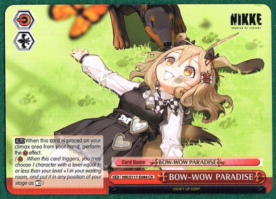 Bow-Wow Paradise - GoV: Nikke NIK/S117-E084 CR - Weiss Schwarz TCG Card