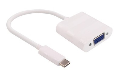 MicroConnect USB3.1CVGAW USB-C auf VGA Adapter - 0,2m weiß - 25 Jahre Garantie