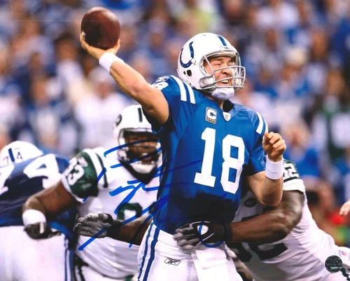 Peyton Manning Signed Autographed Indianapolis Colts 8x10 Photo/COA/Hologram