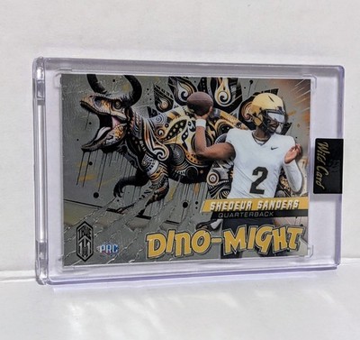 2024 Shedeur Sanders PRC Wild Card Dino Might True 1 of 1 Featured on Box 1/1