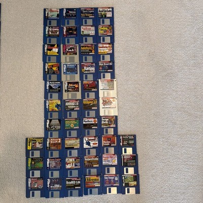 Lot of 46 Commodore Amiga Cover Disks   Games, Utilities, Demos, Software