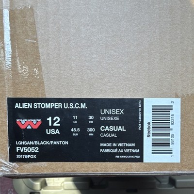 Reebok Alien Stomper U.S.C.M. 2017 Shoes Aliens Size 12M
