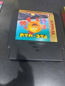 Pac Man Tengen (Nintendo NES) CIB Complete in Box w/Poster Black Cartridge Works