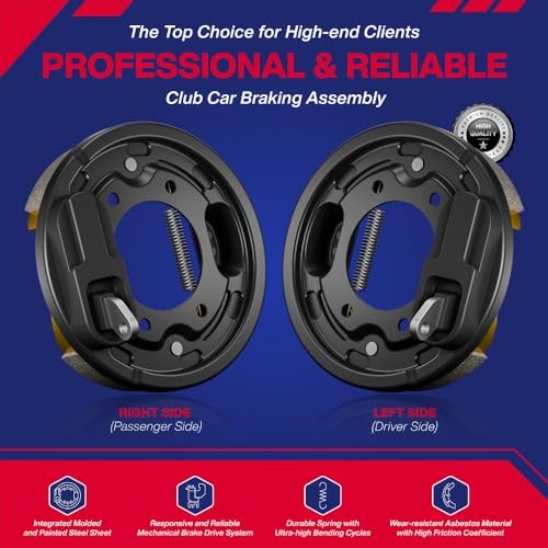 Club Car Brake Assembly, Golf Cart Rear Brake Cluster Fit Club Car DS & - Picture 8 of 8