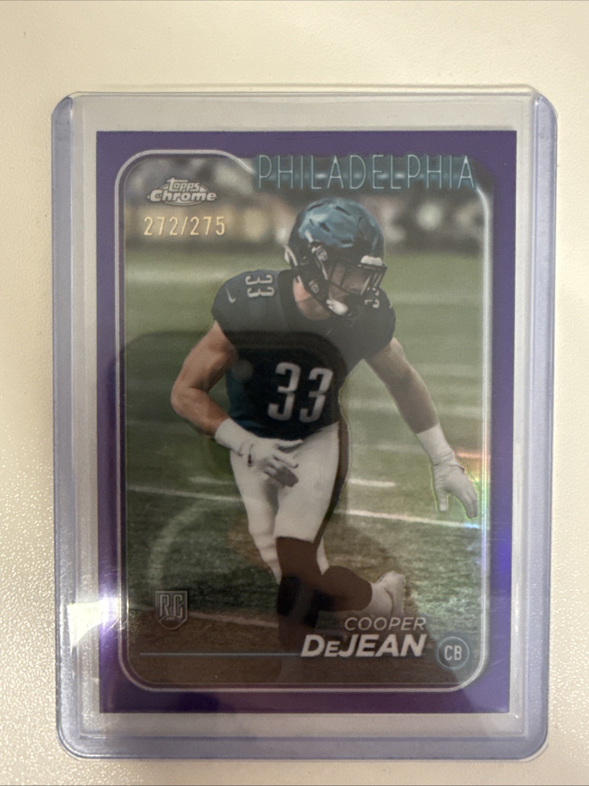 2024 Topps Chrome - Rookies Cooper DeJean #232 Purple Refractor /275