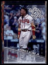 2022 Topps Baseball 2021s Greatest Hits Ronald Acuna Jr. Braves 21GH 11