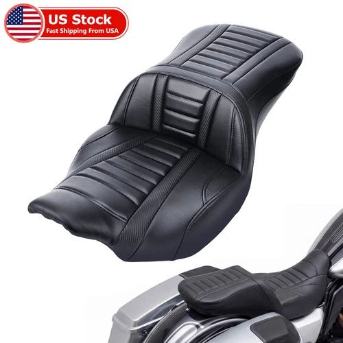 2-Up Driver Passenger Gel Seat For Harley Street Glide Road Glide 2024-2026