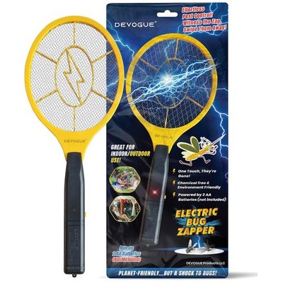 Powerful Fly Zapper Racket with 3-Layer Mesh Protection