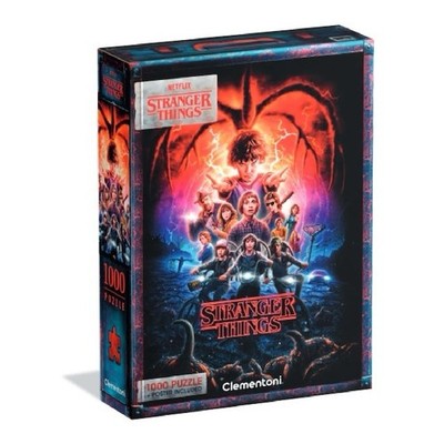 Clementoni Stranger Things 1000 Piece Puzzle with Poster Included