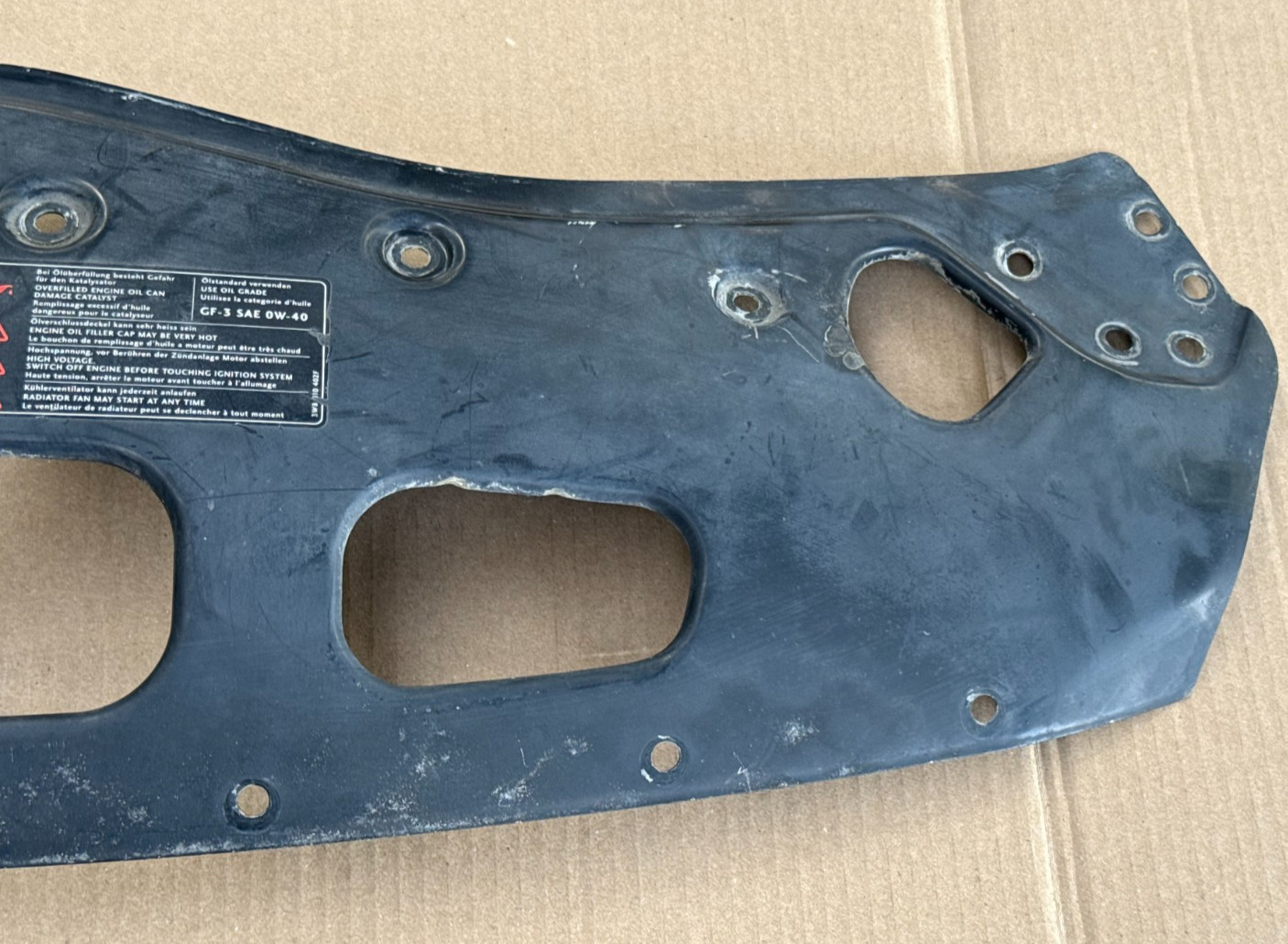 03-13 BENTLEY CONTINENTAL GT  FRONT RADIATOR SUPPORT MOUNT PANEL 3W0804809E OEM