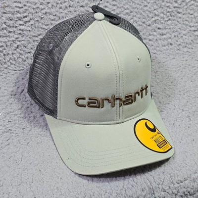 Carhartt Hat Cap Trucker Mens Green Gold Outdoor Work Wear Mesh Snap Back NWT