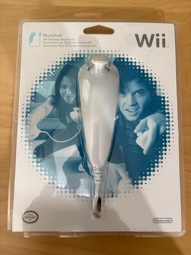 Nintendo Wii Nunchuck Remote Controller Genuine OEM Brand New Sealed White